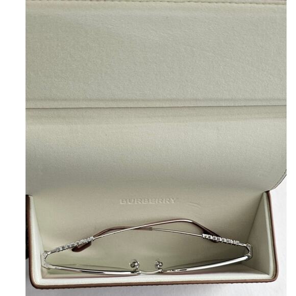 Burberry BE3143 Alexis Metal Sunglasses in Silver Pink